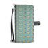 Dachshund Floral Pattern Wallet Case