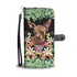 Chihuahua Flower Garden Wallet Case