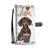 Dachshund + Coffee Wallet Case