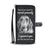 Dachshund Attitude Black Denim Wallet Case