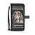Dachshund Attitude Color Denim Wallet Case