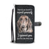 Dachshund Attitude Color Denim Wallet Case