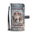 Dachshund Attitude Pattern Wallet Case