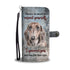 Dachshund Attitude Pattern Wallet Case