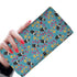 Cat, Flowers & Hearts Teal Womens Wallet