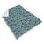 Cat, Flowers & Hearts Teal Sherpa Blanket