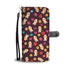 Floral Poodle Wallet Case