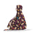 Floral Poodle Hooded Blanket