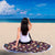 Floral Poodle Beach Blanket