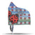 Floral Lady Bug Hooded Blanket