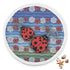 Floral Lady Bug Beach Blanket