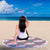 Ride In Paris Striped Beach Blanket