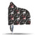 Cute Cupid Black Hooded Blanket