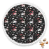 Cute Cupid Black Beach Blanket