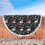 Cute Cupid Black Beach Blanket