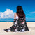 Cute Cupid Black Beach Blanket