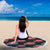 A Ride In Paris Black Beach Blanket