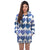 Hearts AOP Hoodie Dress