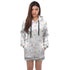 Floral AOP Hoodie Dress