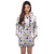 Floral designed AOP Hoodie Dress