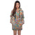 Flower AOP Hoodie Dress