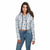 Nautical AOP Crop Hoodie