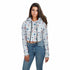 Nautical AOP Crop Hoodie