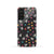 Cat, Flowers & Hearts Black Phone Case