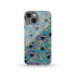 Cat, Flowers & Hearts Teal Phone Case